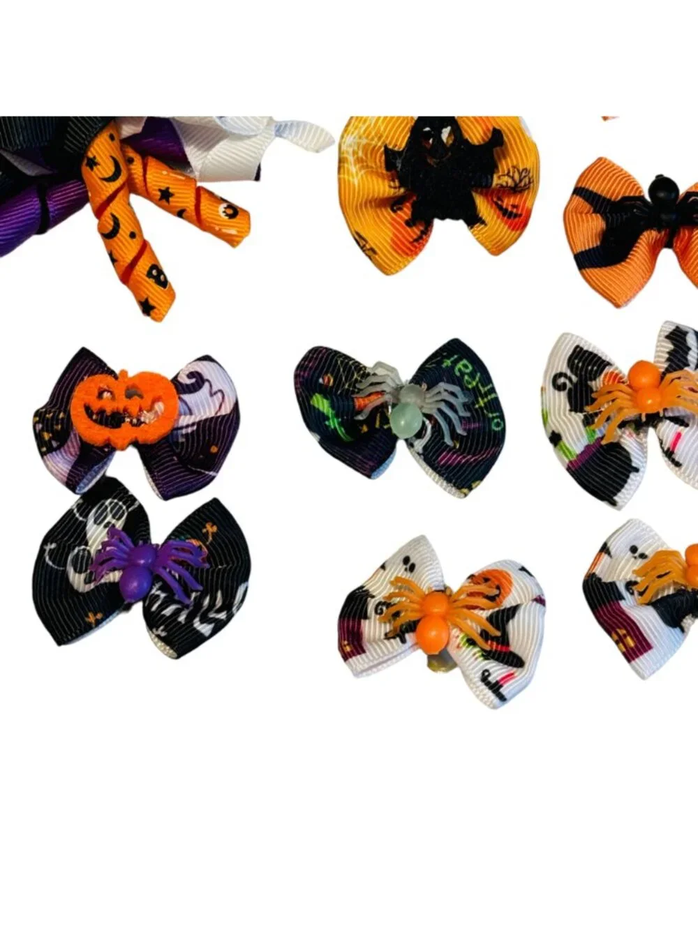 25 pc adorable Halloween bows and hair accessories